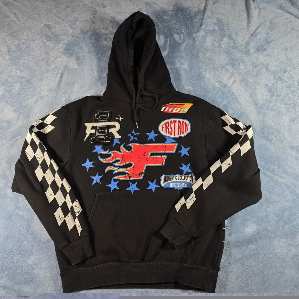 First Row Racing World Champions Men’s M Black Graphic Pullover Hoodie